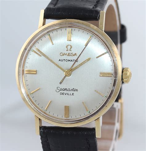 omega seamaster deville gold|1960s men's vintage omega seamaster deville watches for sale.